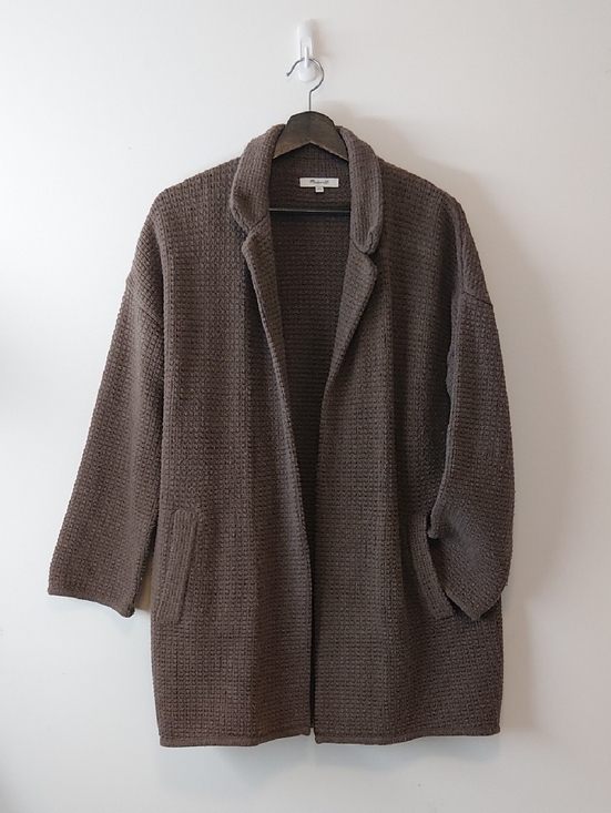 Madewell Sweaters - Madewell Merino Blend Open Front Cardigan Blazer Housecoat